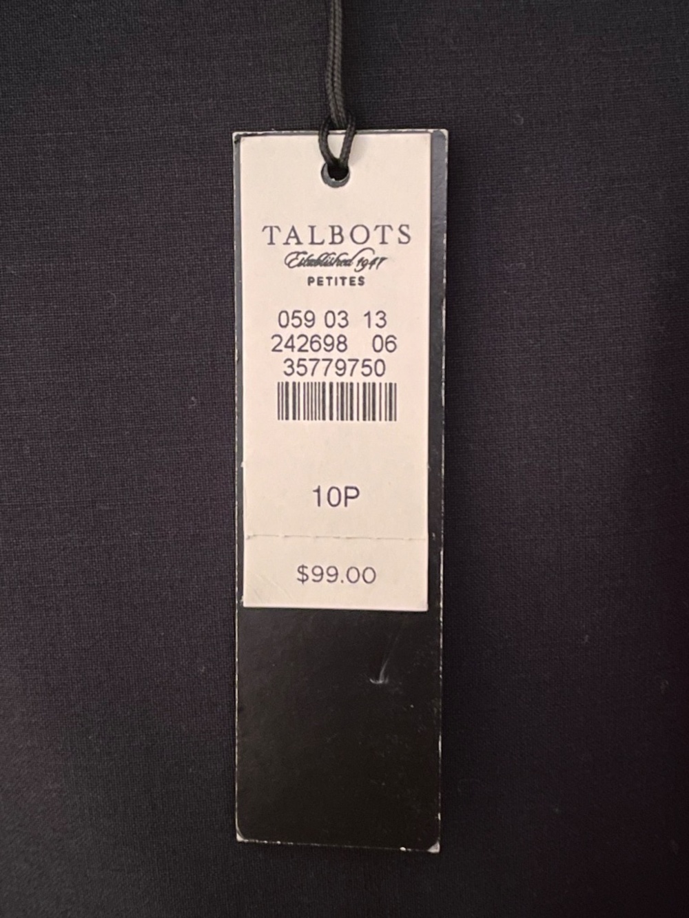 Talbots Navy Skirt 10P - Picture 5 of 6